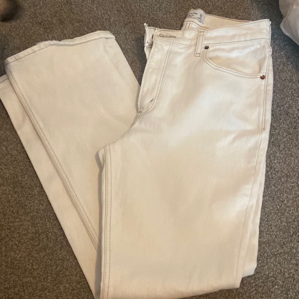 Cream colored vintage flares